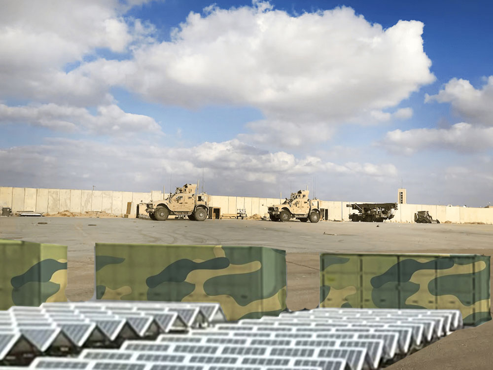 Solar Power Containers for Militære anliggender